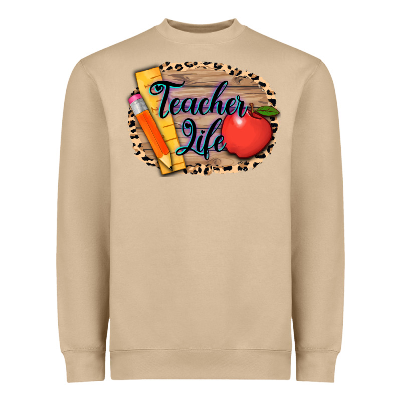 Teacher Life Background 3200x2400 Heavyweight Sweatshirt by AdoDesignShop | Teevron