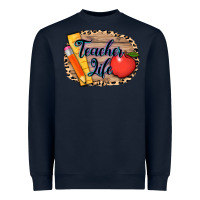 Navy teacher life background 3200x2400 Heavyweight Sweatshirt - AdoDesignShop