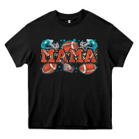 Black mama American football Heavy Core Tee - Zillion Design Studio