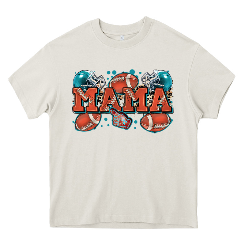 Mama American Football Heavy Core Tee by Zillion Design Studio | Teevron