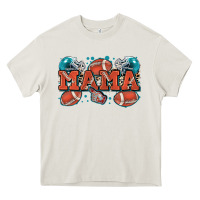 Cream mama American football Heavy Core Tee - Zillion Design Studio