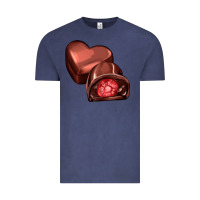 Vintage Denim heart chocolate Vintage Tee - AdoDesignShop