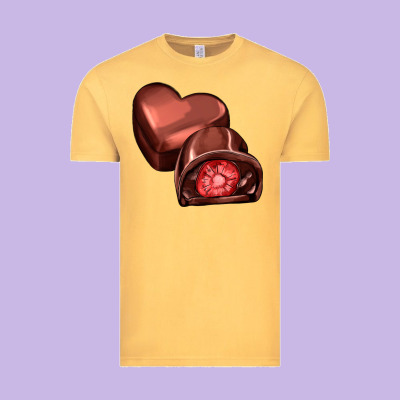Heart Chocolate Vintage Tee Designed By Adodesignshop