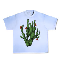 Grape Ice cactus with flowers Urban Heavy Tee - AdoDesignShop