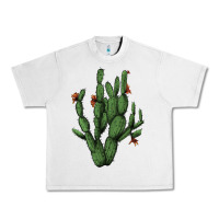 Lunar Rock cactus with flowers Urban Heavy Tee - AdoDesignShop