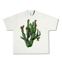 Pistachio cactus with flowers Urban Heavy Tee - AdoDesignShop