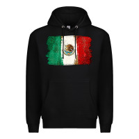 Black Mexican Flag Premium Hoodie - texasbilliewilder