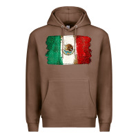Chestnut Mexican Flag Premium Hoodie - texasbilliewilder