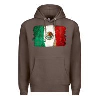 Coffee Mexican Flag Premium Hoodie - texasbilliewilder