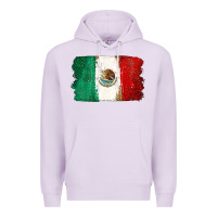 Lilac Mexican Flag Premium Hoodie - texasbilliewilder