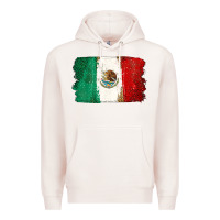 Pale Pink Mexican Flag Premium Hoodie - texasbilliewilder