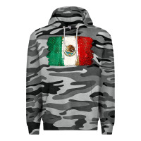 Slate Camo Mexican Flag Premium Hoodie - texasbilliewilder