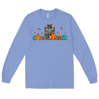 Colony Blue thankful cross pumpkin Long Sleeve Tee - JahusDesignShop