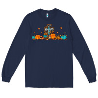 Navy thankful cross pumpkin Long Sleeve Tee - JahusDesignShop