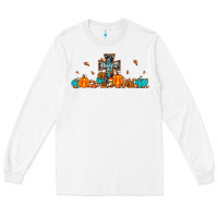 White thankful cross pumpkin Long Sleeve Tee - JahusDesignShop
