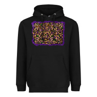 Black mardi gras leopard background Heavyweight Hoodie - RanaPortraitStore