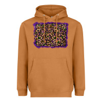 Meerkat mardi gras leopard background Heavyweight Hoodie - RanaPortraitStore