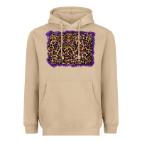 Mushroom mardi gras leopard background Heavyweight Hoodie - RanaPortraitStore