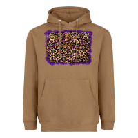 Toasted Coconut mardi gras leopard background Heavyweight Hoodie - RanaPortraitStore