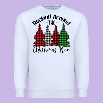 Rockin' Around The Christmas Tree Premium Sweatshirt Designed By Bettercallsaul