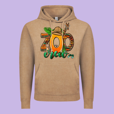 Zoo Crew Vintage Hoodie Designed By Adodesignshop