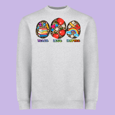 Teach Love Inspire Heavyweight Sweatshirt Designed By Adodesignshop