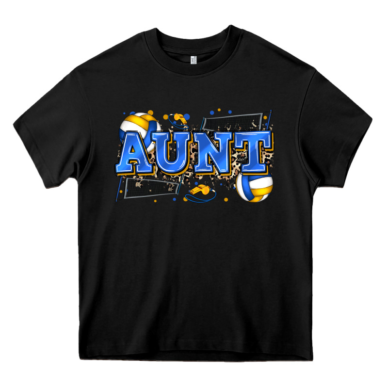 Aunt Volleyball Heavy Core Tee by Zillion Design Studio | Teevron