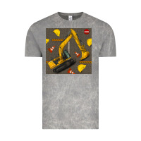 Cloud Rock excavator seamless pattern Vintage Tee - BundleAndBundleShop