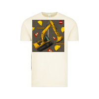 Vintage Arctic excavator seamless pattern Vintage Tee - BundleAndBundleShop