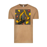 Vintage Camel excavator seamless pattern Vintage Tee - BundleAndBundleShop