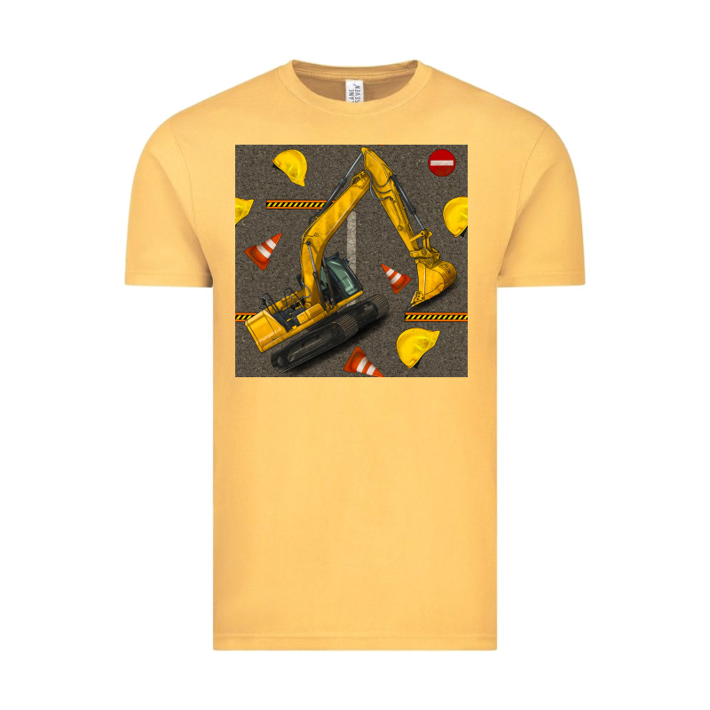 Excavator Seamless Pattern Vintage Tee by BundleAndBundleShop | Teevron