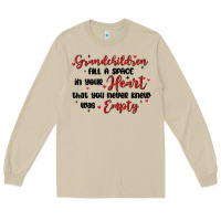 Mushroom grandchildren fill a space in your heart Long Sleeve Tee - MaliasSmallBusiness
