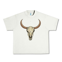 Pistachio bull skull Urban Heavy Tee - AdoDesignShop