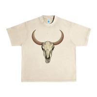 Sandshell bull skull Urban Heavy Tee - AdoDesignShop