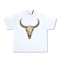 White bull skull Urban Heavy Tee - AdoDesignShop