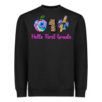 Black hello first grade tie dye 3200x2400 Heavyweight Sweatshirt - AdoDesignShop