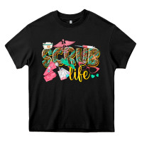 Black scrub life Heavy Core Tee - texasbilliewilder