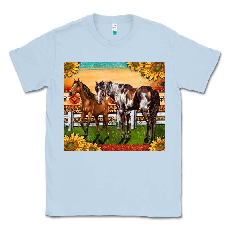 Western Ranch Horses Classic Tee by LillyAllenDesigns | Teevron