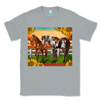 Heather Grey Western Ranch Horses Classic Tee - LillyAllenDesigns