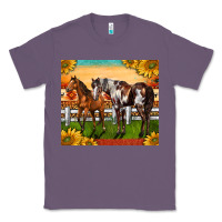 Lavender Western Ranch Horses Classic Tee - LillyAllenDesigns