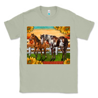 Matcha Western Ranch Horses Classic Tee - LillyAllenDesigns