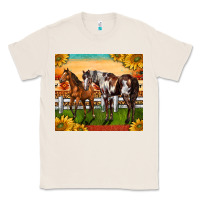 Natural Western Ranch Horses Classic Tee - LillyAllenDesigns