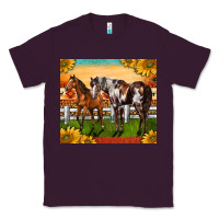 Plum Western Ranch Horses Classic Tee - LillyAllenDesigns