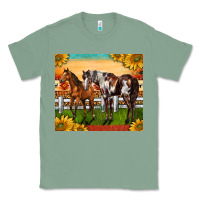 Sage Western Ranch Horses Classic Tee - LillyAllenDesigns