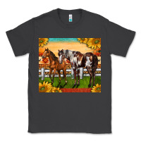 Smoke Western Ranch Horses Classic Tee - LillyAllenDesigns