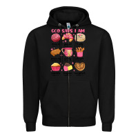 Black god says i am mexican pan dulce Zipper Hoodie - MaliasSmallBusiness