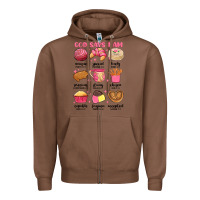 Chestnut god says i am mexican pan dulce Zipper Hoodie - MaliasSmallBusiness