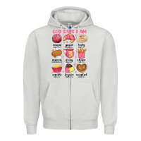 Dove Grey god says i am mexican pan dulce Zipper Hoodie - MaliasSmallBusiness