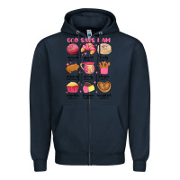 Navy god says i am mexican pan dulce Zipper Hoodie - MaliasSmallBusiness