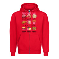 Red god says i am mexican pan dulce Zipper Hoodie - MaliasSmallBusiness